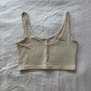 Brandy Melville Cream Crop Tank Top